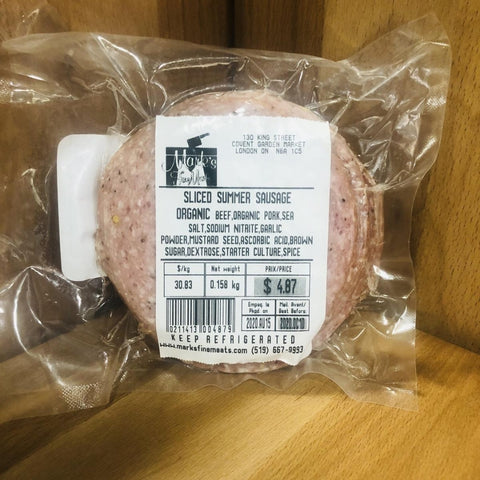 SLICED SUMMER SAUSAGE per lb