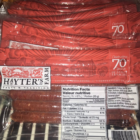 TURKEY PEPPERETTES per package