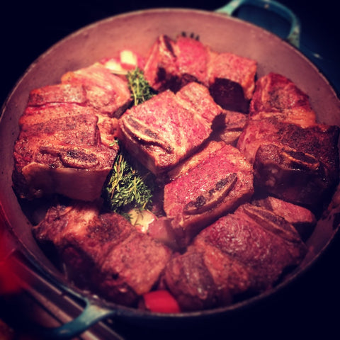 ORGANIC BRAISING BEEF RIBS per lb